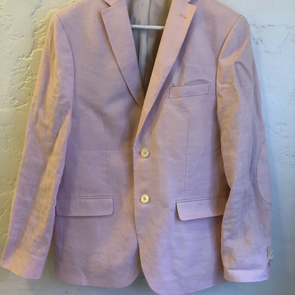 Ralph Lauren pink linen blazer S-M